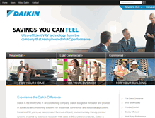 Tablet Screenshot of daikinac.com
